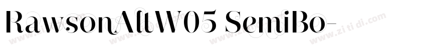 RawsonAltW05 SemiBo字体转换